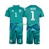 Camisola Alemanha Manuel Neuer 1 Guarda-redes Criança Equipamento Primeiro Copa do Mundo 2026 Manga Curta